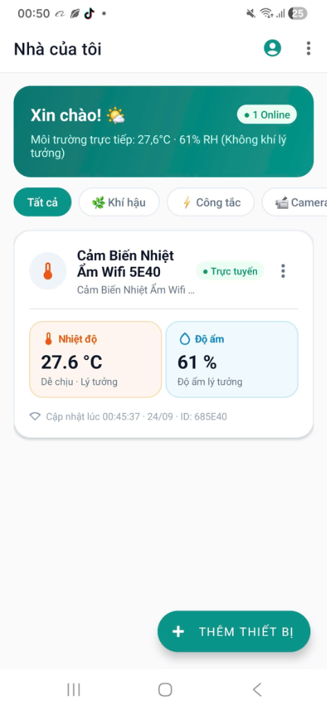 Màn hình ứng dụng EasySmart
